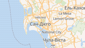 Сан-Дієго - детальна мапа