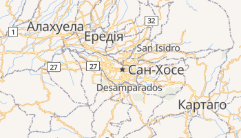 Сан-Хосе (Коста-Ріка) - детальна мапа