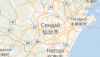Сєндай - детальна мапа