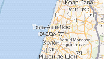 Тель-Авів - детальна мапа