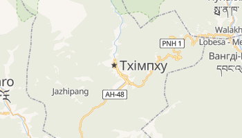 Тхімпху - детальна мапа