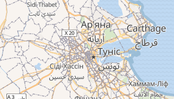 Туніс - детальна мапа