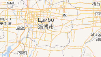 Цзибо - детальна мапа