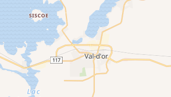 Online-Karte von Val-d’Or