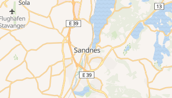 Online-Karte von Sandnes