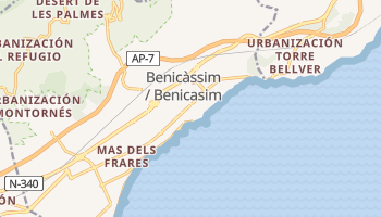 Online-Karte von Benicàssim