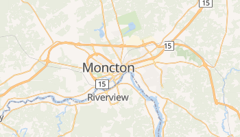 Moncton online map