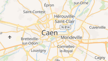 Caen online map