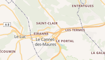 Le Cannet online map