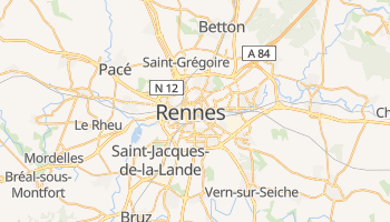 Rennes online kort