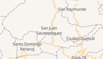 San Juan Sacatepequez online map