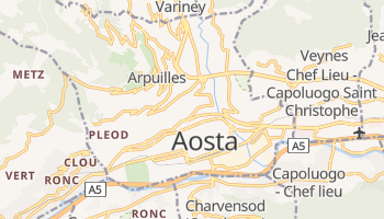 Aosta online kort