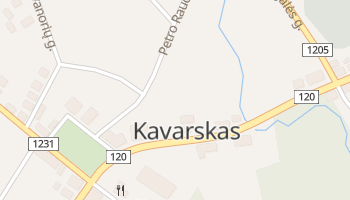 Kavarskas online map