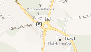 Hvittingfoss online map
