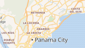 Panama By online kort