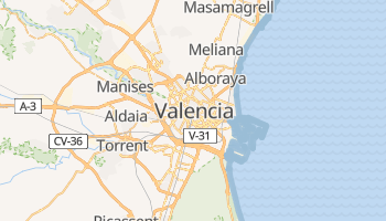 Valencia online kort