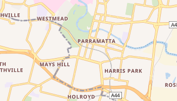 Mapa online de Parramatta