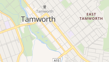 Mapa online de Tamworth