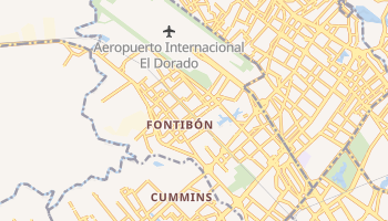 Mapa online de Fontibón