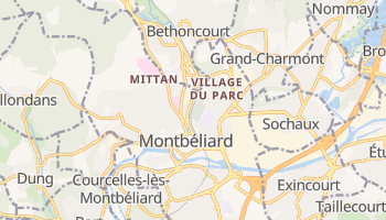Mapa online de Montbéliard