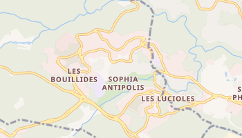 Mapa online de Sophia Antípolis
