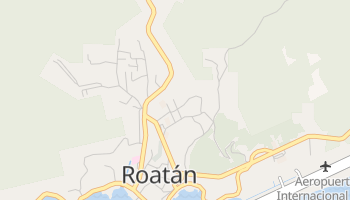 Mapa online de Roatán