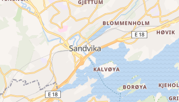 Mapa online de Sandvika