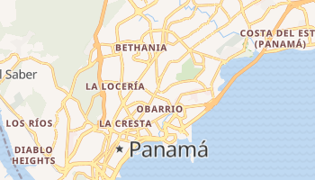 Mapa online de Panamá
