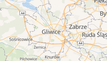 Mapa online de Gliwice