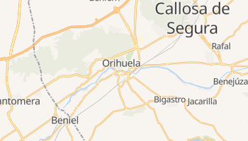 Mapa online de Orihuela
