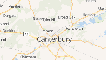Mapa online de Canterbury