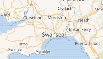 Mapa online de Swansea
