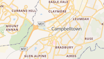 Carte en ligne de Campbelltown