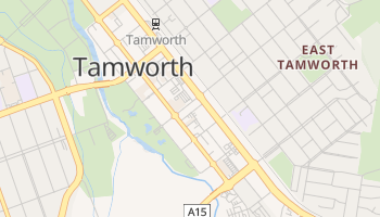 Carte en ligne de Tamworth