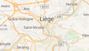 Carte en ligne de Liège