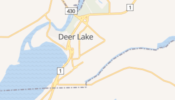 Carte en ligne de Deer Lake