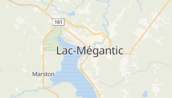 Carte en ligne de Lac-Mégantic