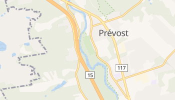 Carte en ligne de Prévost