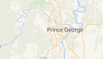 Carte en ligne de Prince George