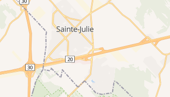 Carte en ligne de Sainte-Julie