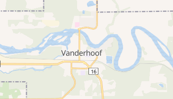 Carte en ligne de Vanderhoof