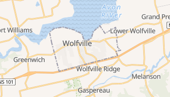 Carte en ligne de Wolfville
