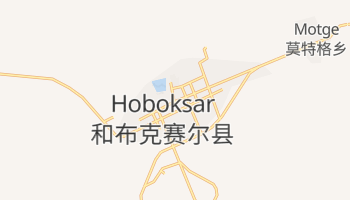 Carte en ligne de Xian autonome mongol de Hoboksar