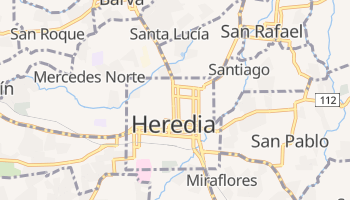 Carte en ligne de Heredia