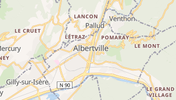 Carte en ligne de Albertville