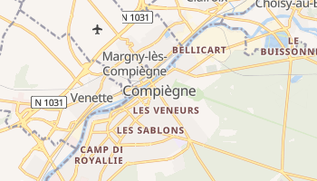 Carte en ligne de Compiègne