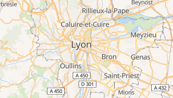 Carte en ligne de Lyon
