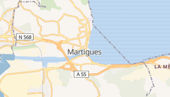 Carte en ligne de Martigues