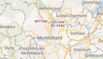 Carte en ligne de Montbéliard