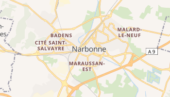 Carte en ligne de Narbonne